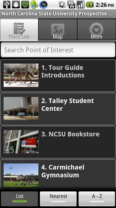 NC State University Tour Android Books & Reference