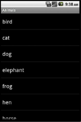 Animals Android Education