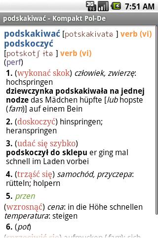 MSDict Compact German<>Polish Android Reference