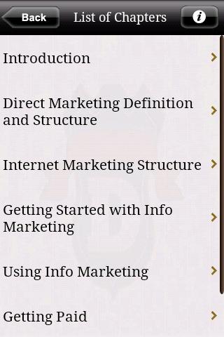 Direct Info Marketing Android Reference