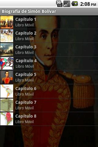 Biografía de Simón Bolívar Android Reference