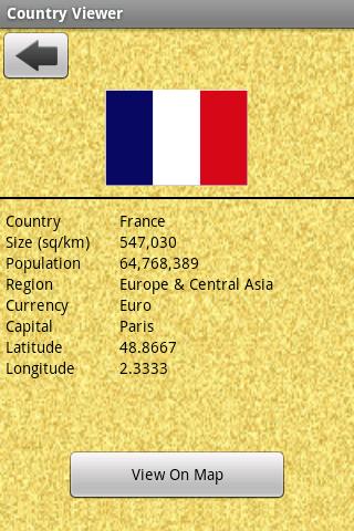 Around the World: Facts & Maps Android Reference