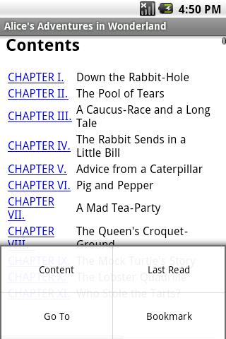 Alice’s Adventures Wonderland Android Reference