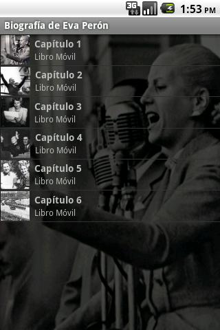 Audio Biografía de Eva Perón Android Reference