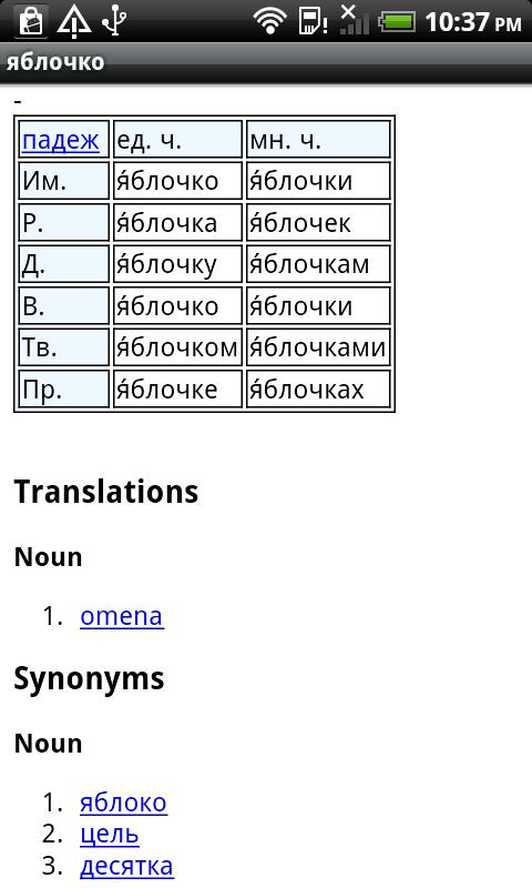 Finnish-Russian Dictionary Android Reference