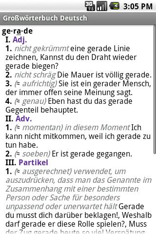 PONS Comprehensive GERMAN Dict Android Reference