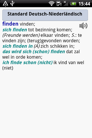Standard  Niederländisch Android Reference