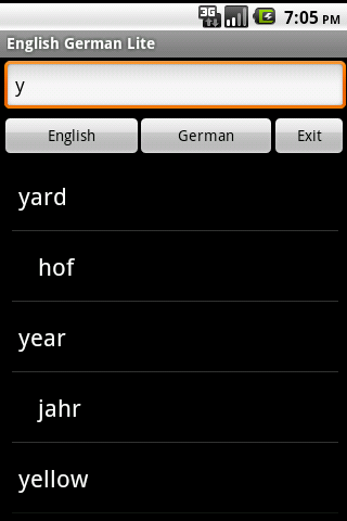 English German Lite Android Reference