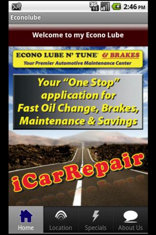 Econo Lube iCarRepair Android Reference