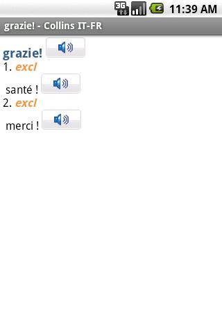 French<>Italian Gem Android Reference