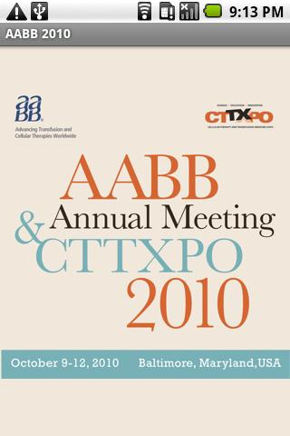 AABB Annual Meeting & CTTXPO Android Reference