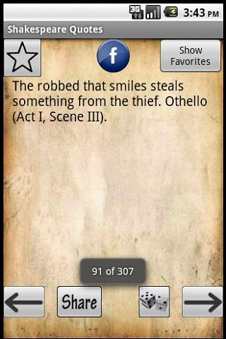 Shakespear Quotes Ad-Free Android Reference