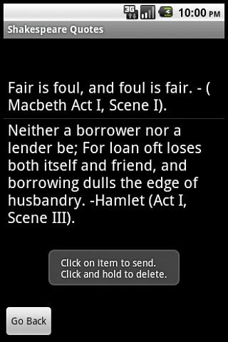 Shakespear Quotes Ad-Free Android Reference
