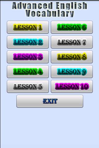 Advanced English Vocabulary Android Reference