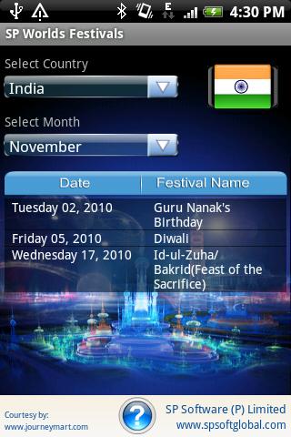 SP Worlds Festivals Android Reference