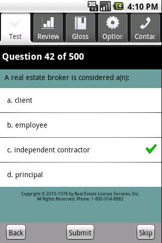 Real Estate Broker Exam Prep Android Reference