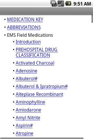 EMS Pocket Drug Guide Android Reference