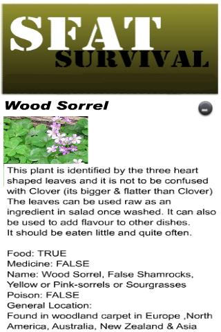 Edible Plant Survival [SFAT] Android Reference