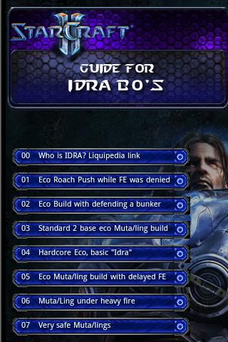 IDRA Build Order Guide Android Reference