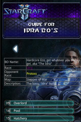 IDRA Build Order Guide Android Reference