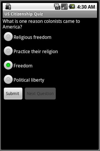 US Citizenship Test Training Android Reference