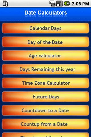 Ten Date Calculators Android Reference