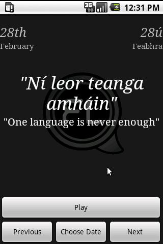 Irish Phrase of the Day