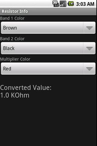 Resistor Reference Android Reference