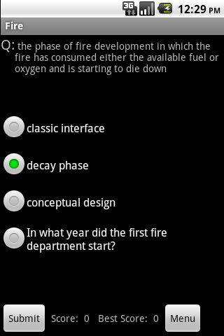 Fire,Fireman Flashcards & Quiz Android Reference