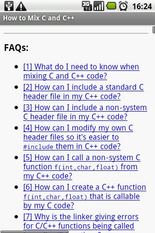 How to Mix C and C++ Android Reference