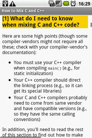 How to Mix C and C++ Android Reference