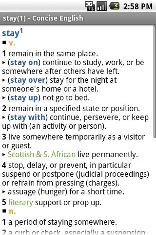 Concise Oxford and Thesaurus Android Reference