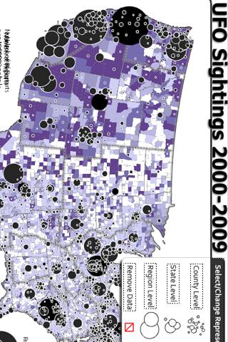 UFO Sightings Map Android Reference