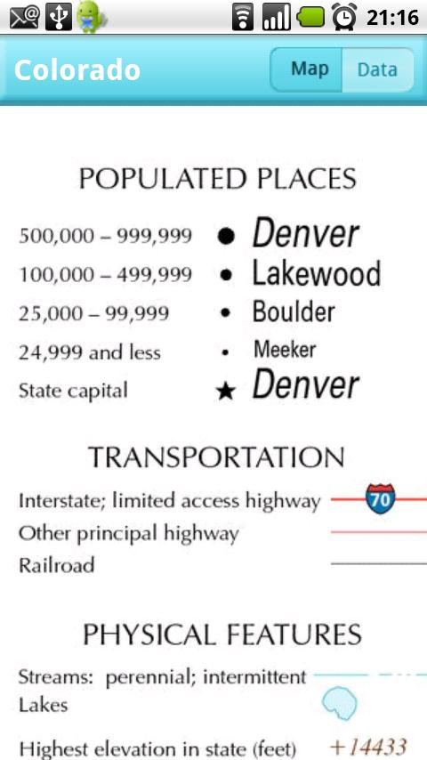 Maps in us Android Reference