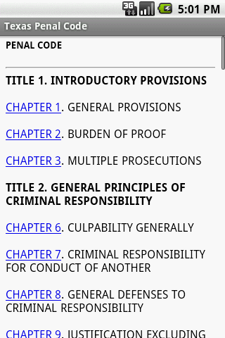 Texas Penal Code Reference