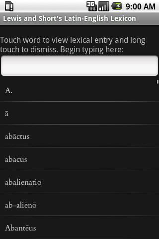 Lewis’s A Latin Dictionary Android Reference