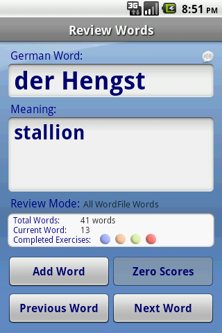 FREE German Audio FlashCards Android Reference