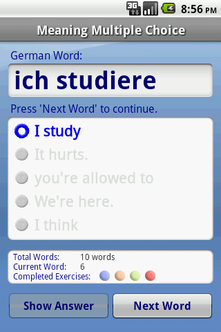 FREE German Audio FlashCards Android Reference