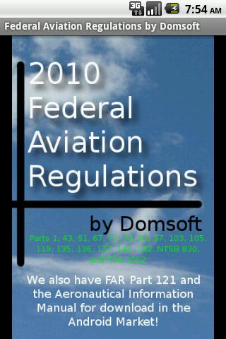 Federal Aviation Regulations Android Reference