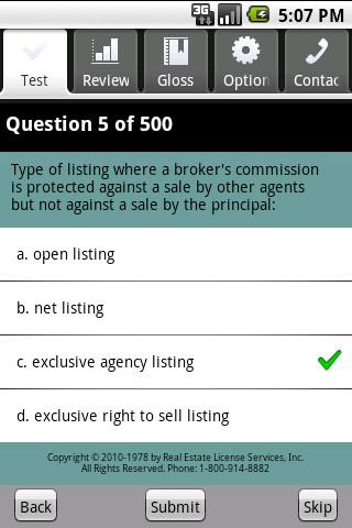 Real Estate Sales Exam Prep Android Reference
