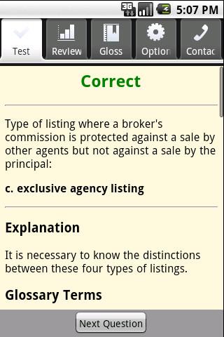 Real Estate Sales Exam Prep Android Reference