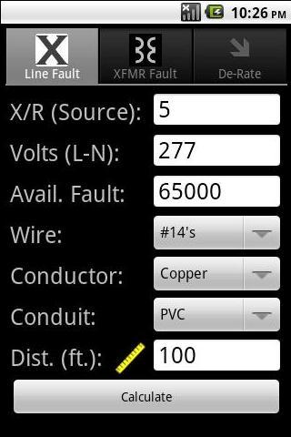 Fault Calculator Pro Android Reference