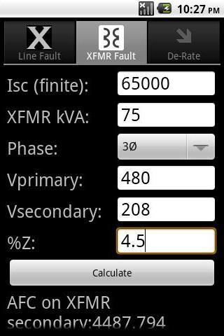 Fault Calculator Pro Android Reference