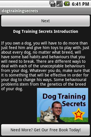 Dog Training Secrets Android Reference