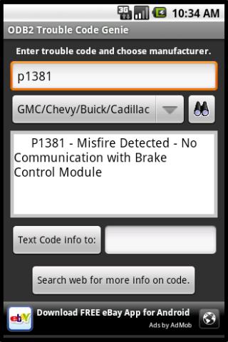 ODB2 Trouble Code Genie – Free Android Reference
