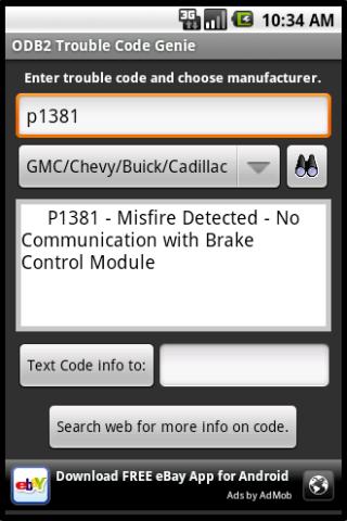 ODB2 Trouble Code Genie  Free