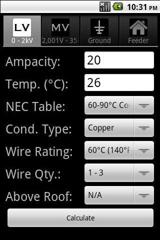 Wire Ampacity Free Android Reference