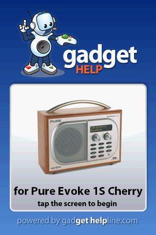 Pure Evoke Cherry Gadget Help Android Reference