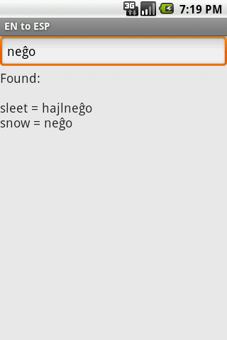 English to Esperanto Android Reference