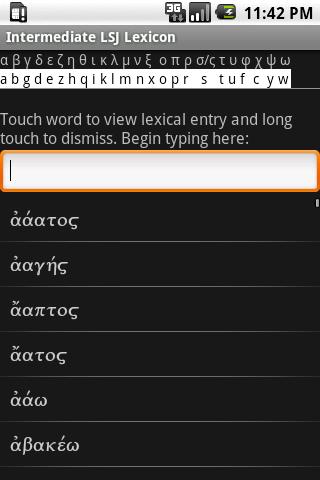 LSJ Greek Dictionary Android Books & Reference